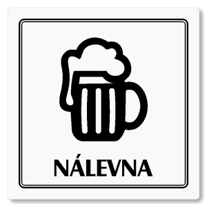 Nálevna, 80x80mm, bílá, Utah
